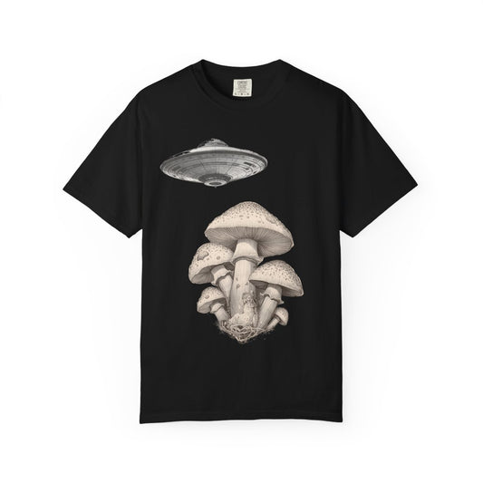 Magic Mushroom Area 51 UFO T Shirt